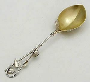 Whiting fuschia serving spoon